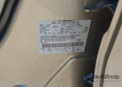 2008 Ford Edge Limited из США, поврежденный, VIN 2FMDK39C18BA46730